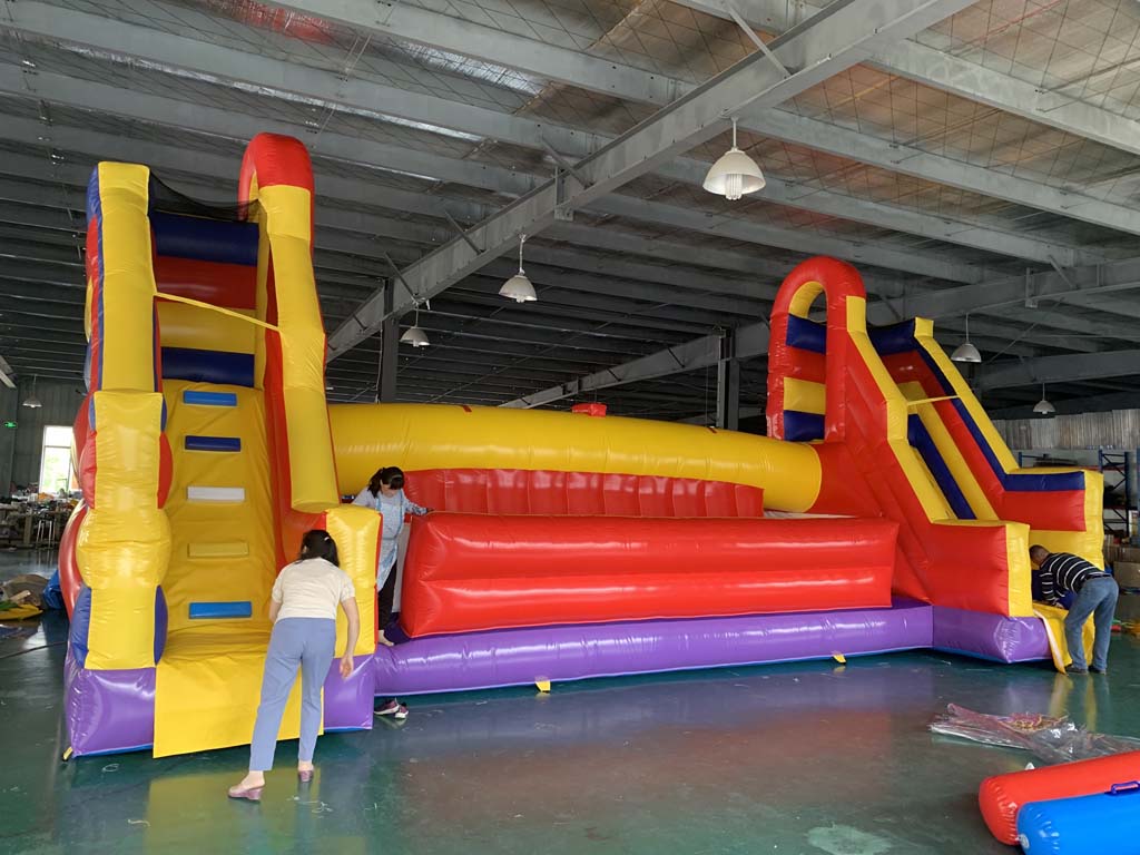 Kids Outdoor Games For Party - Commercial Giant Inflatable Obstacle Course Jousting