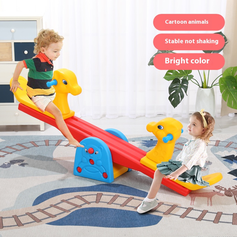Kids Outdoor Entertainment - Outdoor Countyard Animal Seesaw Board Toys