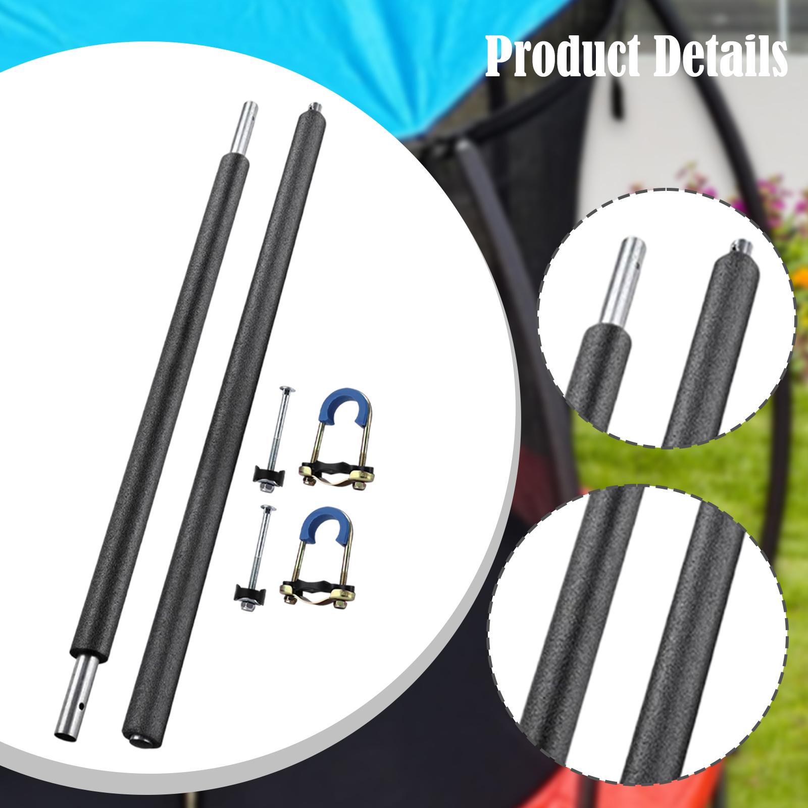 Kids Outdoor Yard - Two Section Trampoline Poles with Foam