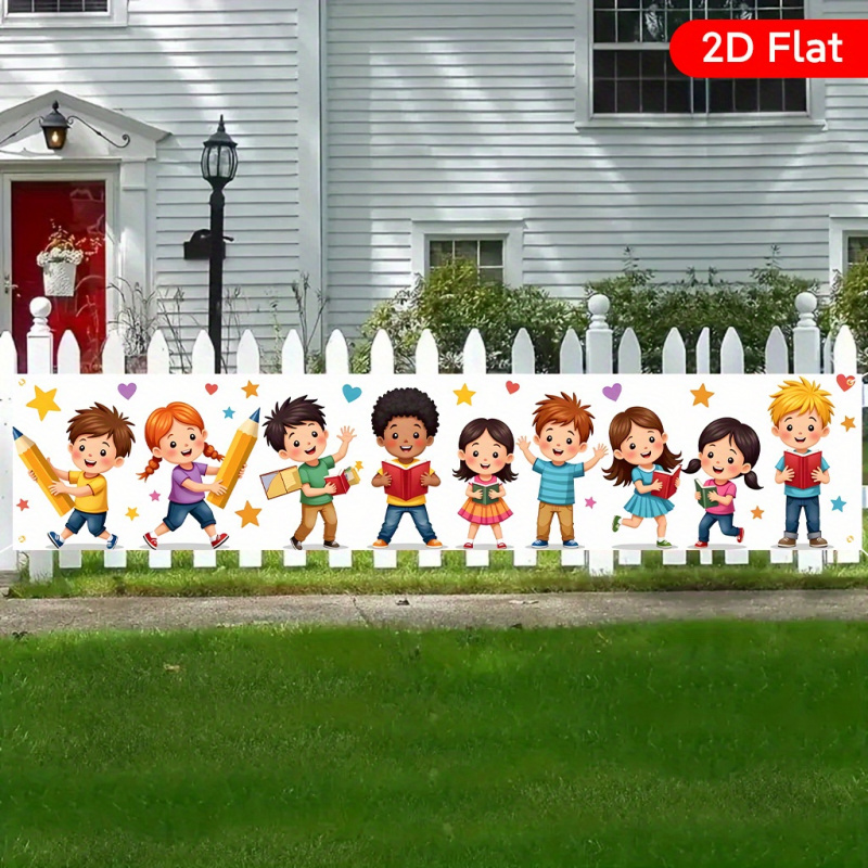 Kids Outdoor Yard - VIKAMA Back to School Yard Banner
