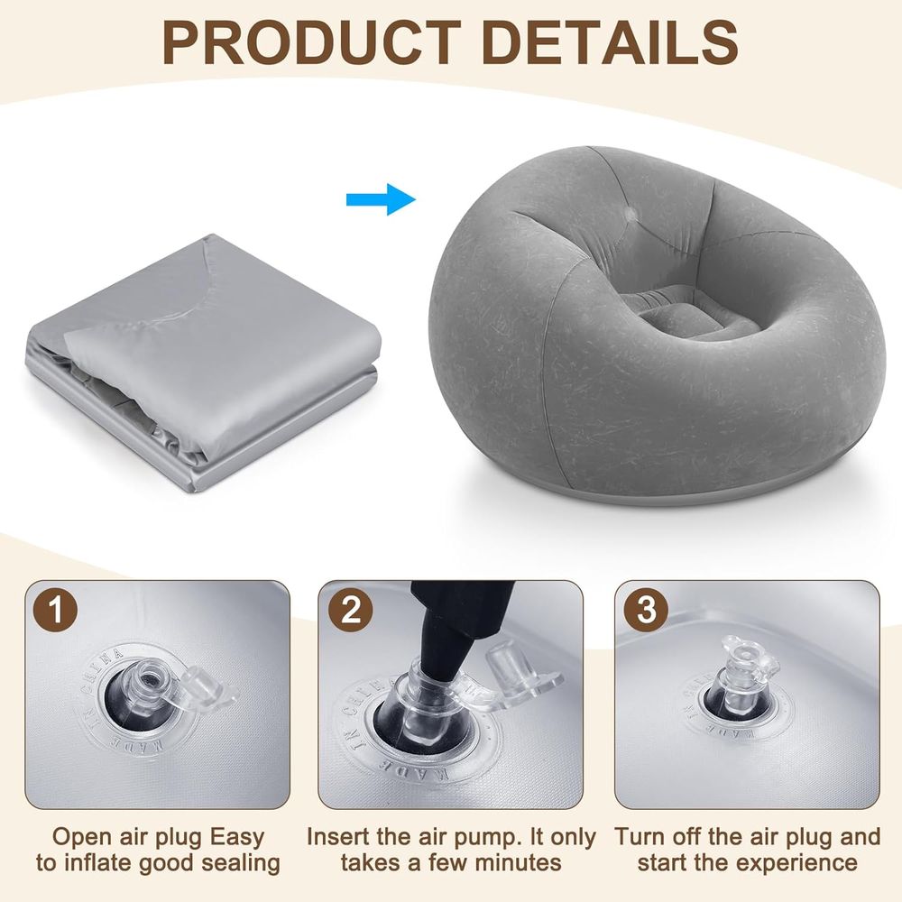 Inflatable Bean Bag Chairs, Gr - Kids Outdoor Bean Bag ulasan dan harga