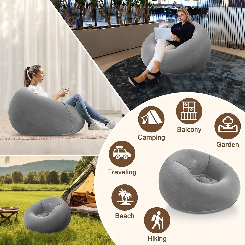 Inflatable Bean Bag Chairs, Gr - Kids Outdoor Bean Bag ulasan dan harga