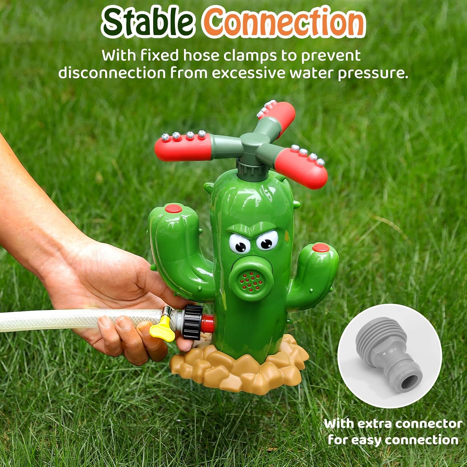 Water Spray Toy Cactus Sprinkl - Kids Outdoor Yard ulasan dan harga