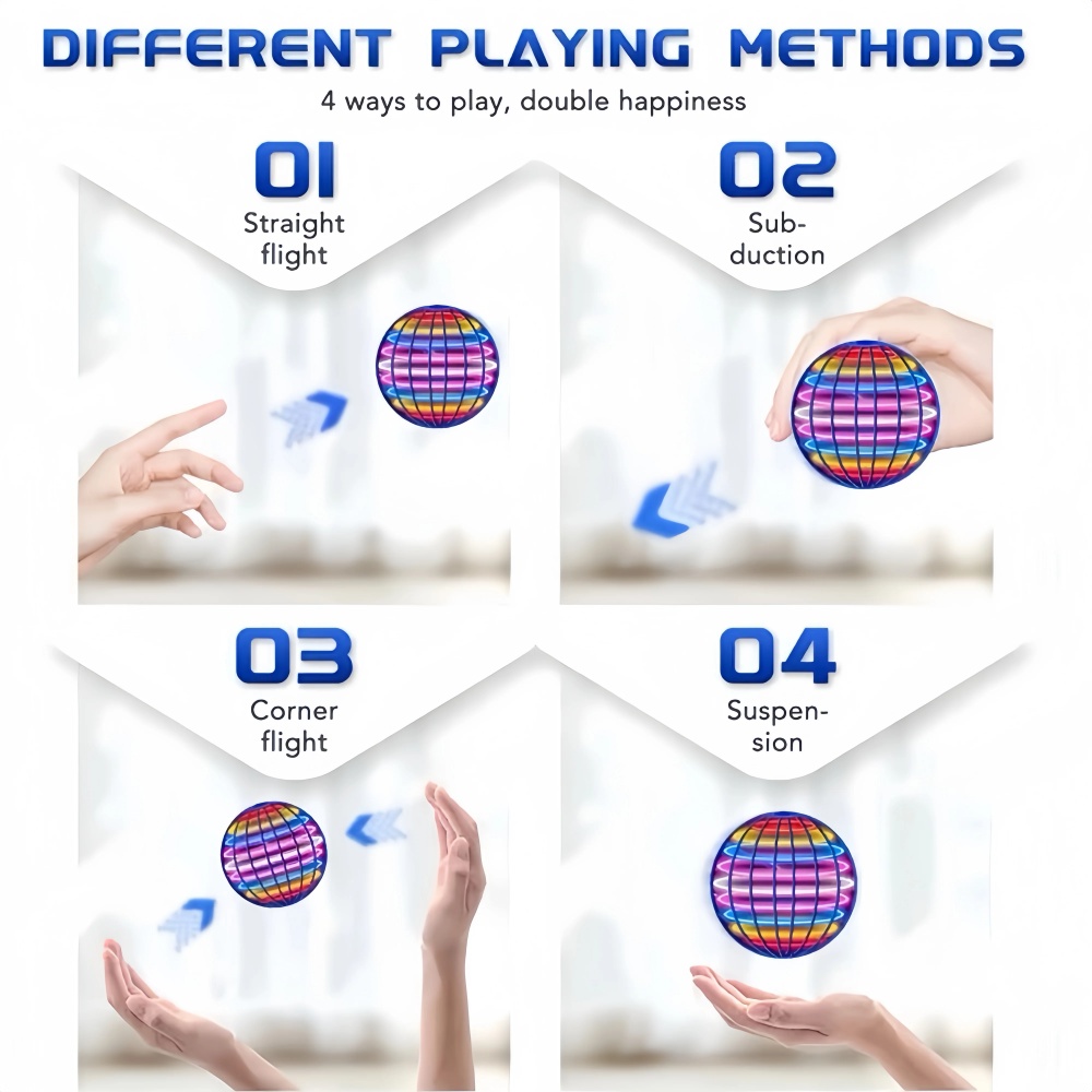 Flying Orb Boomerang Ball LED  - Kids Outdoor Toy Storage ulasan dan harga