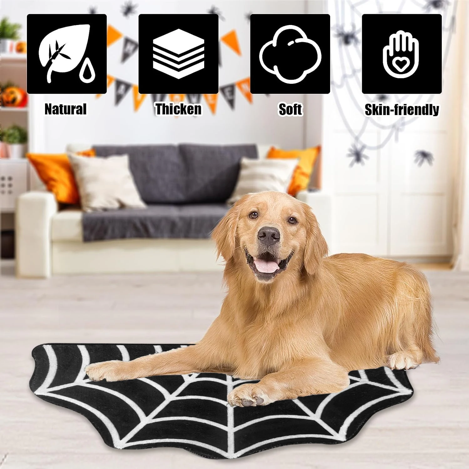 Halloween Personalized Spider  - Kids Outdoor Mat Waterproof ulasan dan harga