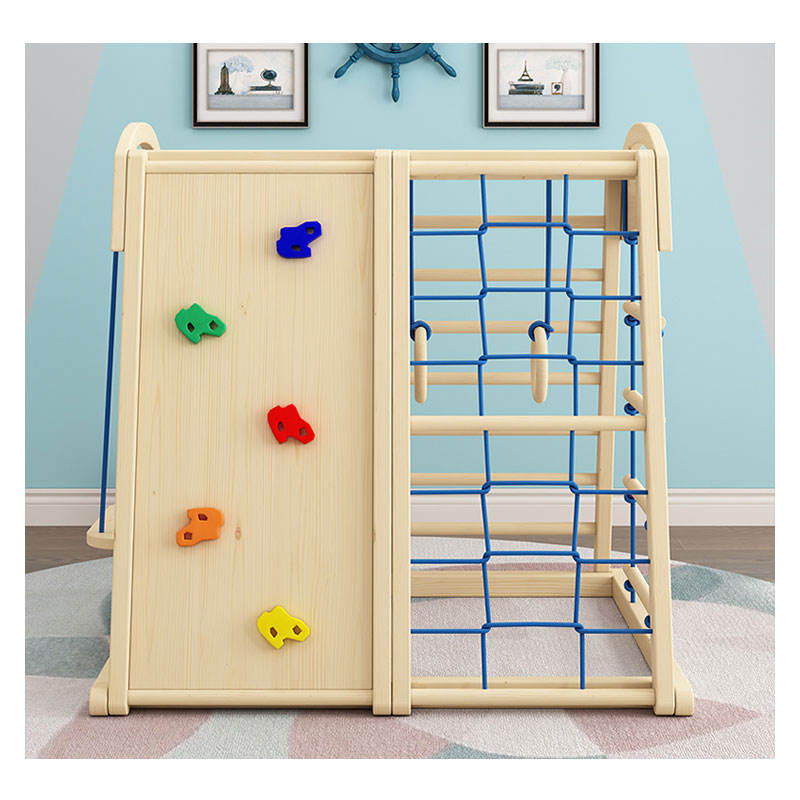 Indoor Outdoor Wooden Children - Kids Outdoor Wooden Climbing Frame ulasan dan harga