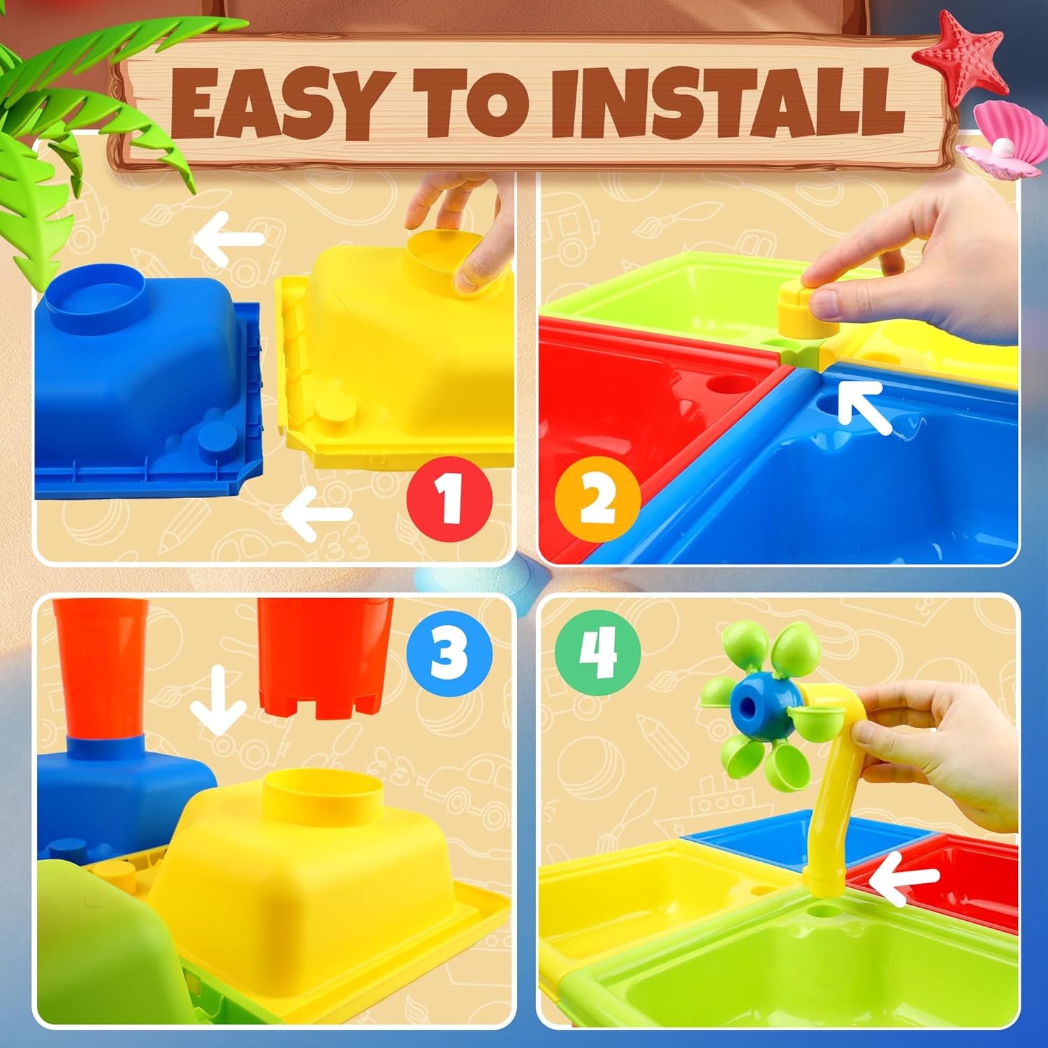 25 Pcs Summer Water Table for  - Kids Outdoor Activity Toys ulasan dan harga