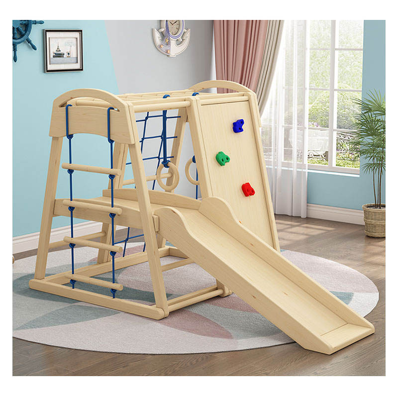 Indoor Outdoor Wooden Children - Kids Outdoor Wooden Climbing Frame ulasan dan harga