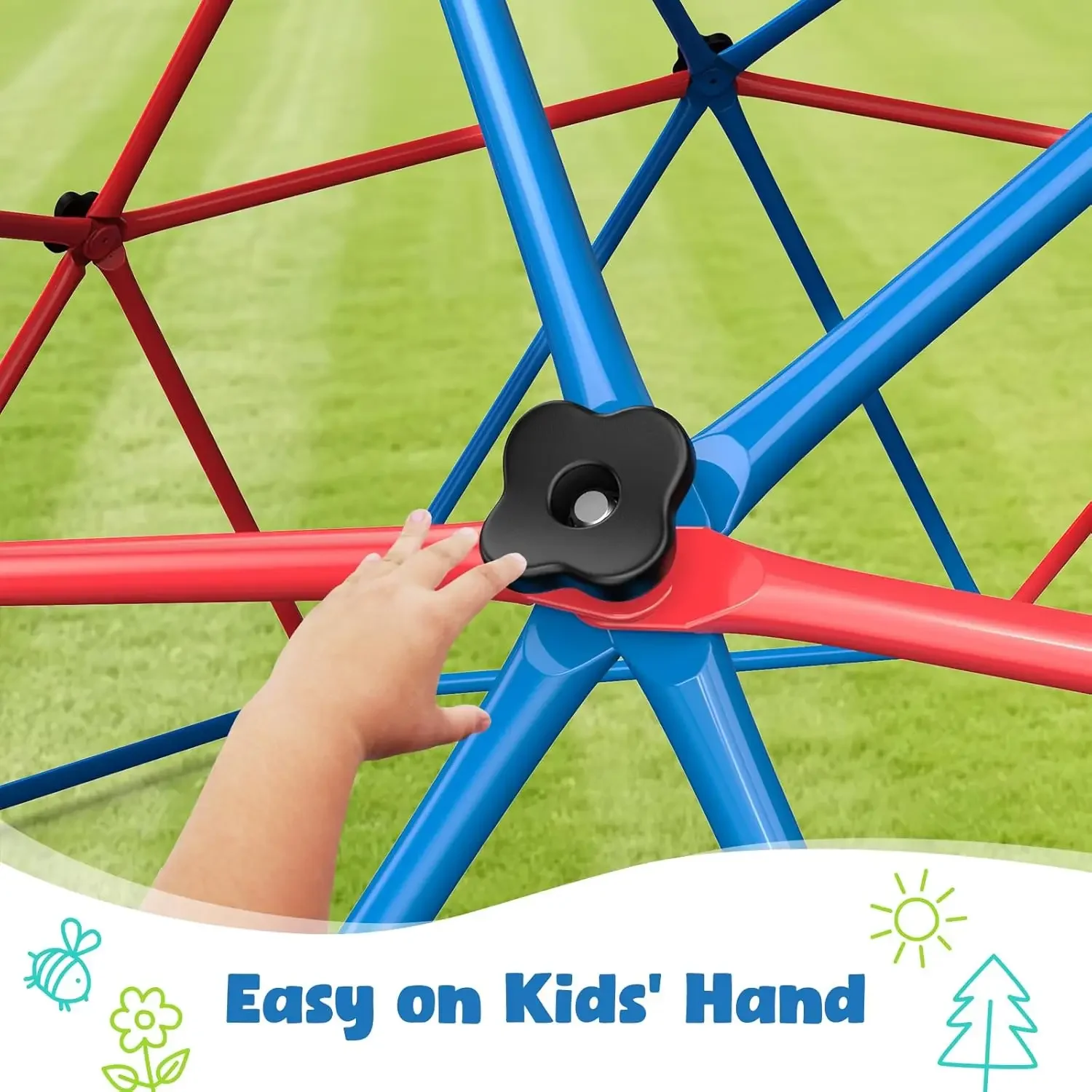 Hapfan Climbing Dome Swing Set - Kids Outdoor Jungle Gym Dome ulasan dan harga