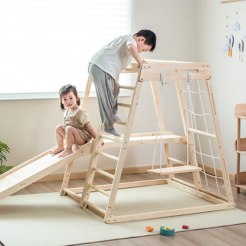 Jungle Gym Kids Outdoor Solid  - Kids Outdoor Wooden Climbing Frame ulasan dan harga
