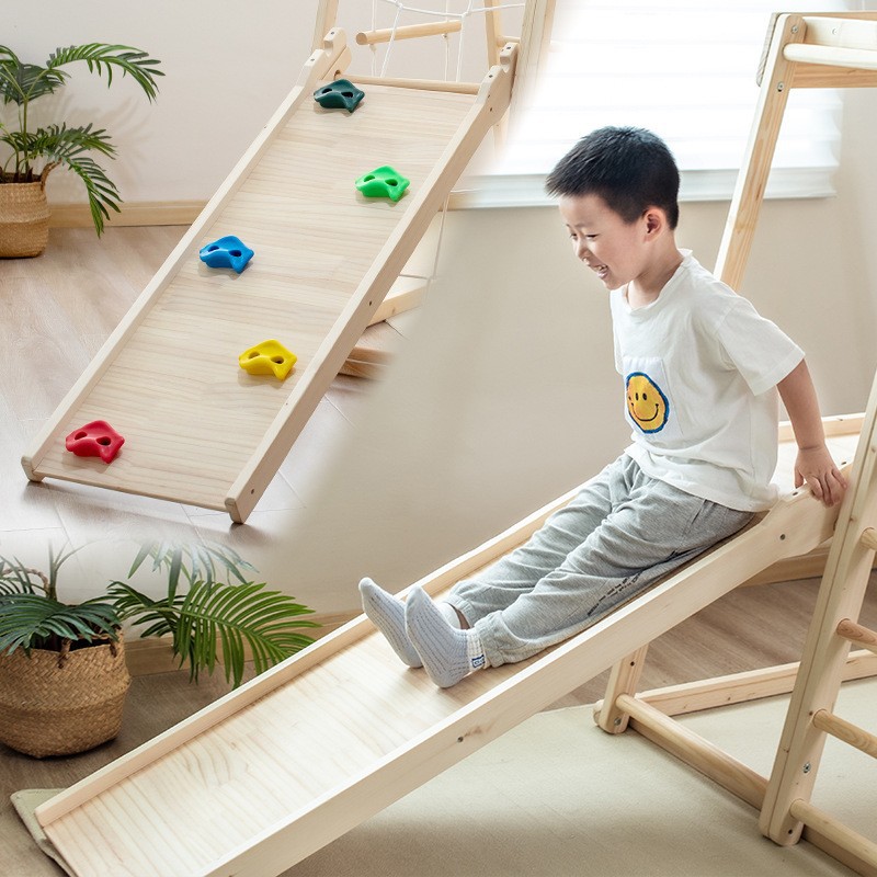 Jungle Gym Kids Outdoor Solid  - Kids Outdoor Wooden Climbing Frame ulasan dan harga