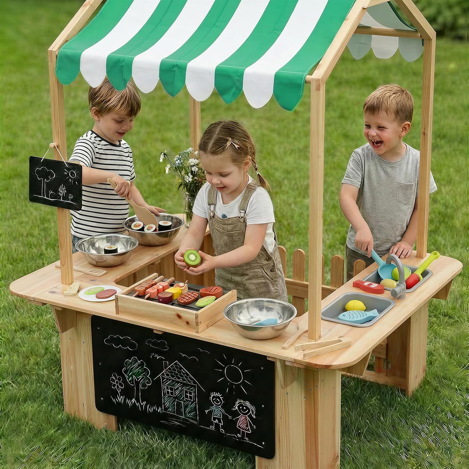 Kids Outdoor Playhouse, Mud Ki - Kids Outdoor Bbq ulasan dan harga