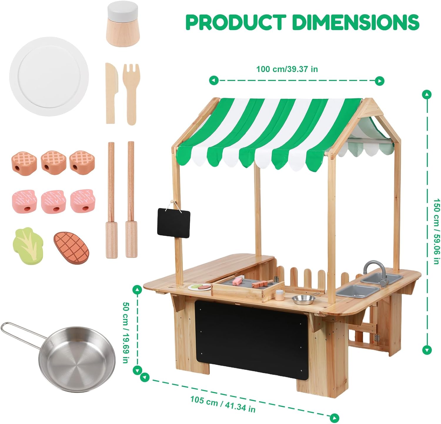 Kids Outdoor Playhouse, Mud Ki - Kids Outdoor Bbq ulasan dan harga