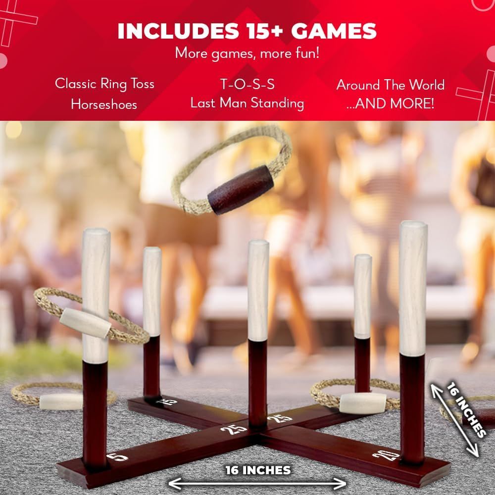 Ring Toss Game All Weather - E - Kids Outdoor Yard ulasan dan harga
