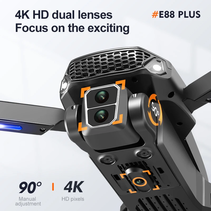 New E88 Plus Quadcopter Drone: - Kids Outdoor Toy Storage ulasan dan harga