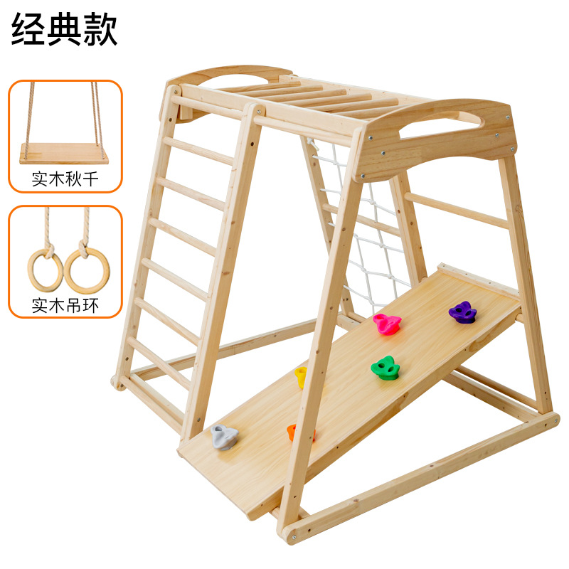 Jungle Gym Kids Outdoor Childr - Kids Outdoor Wooden Climbing Frame ulasan dan harga