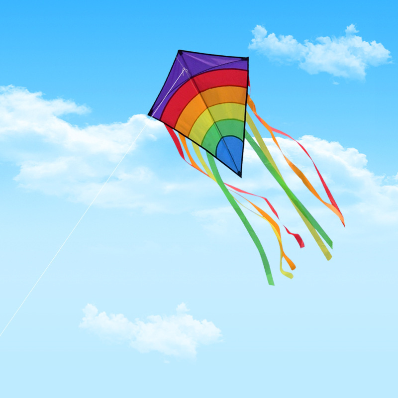 Single Line Kite with Long Tai - Kite Easy Fly Kids ulasan dan harga