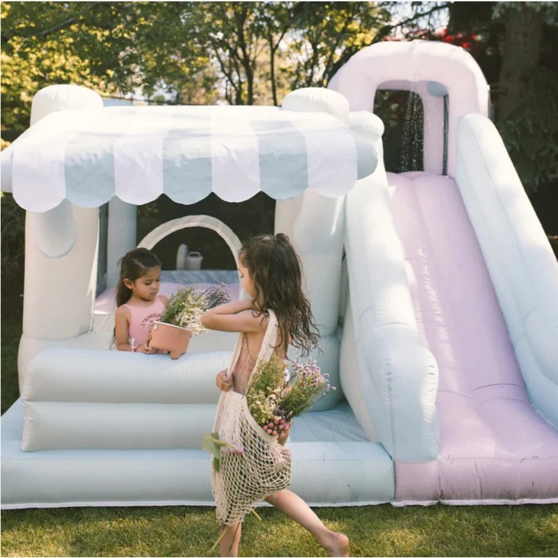 Inflatable Bounce House with S - Kids Outdoor Easter Gifts ulasan dan harga
