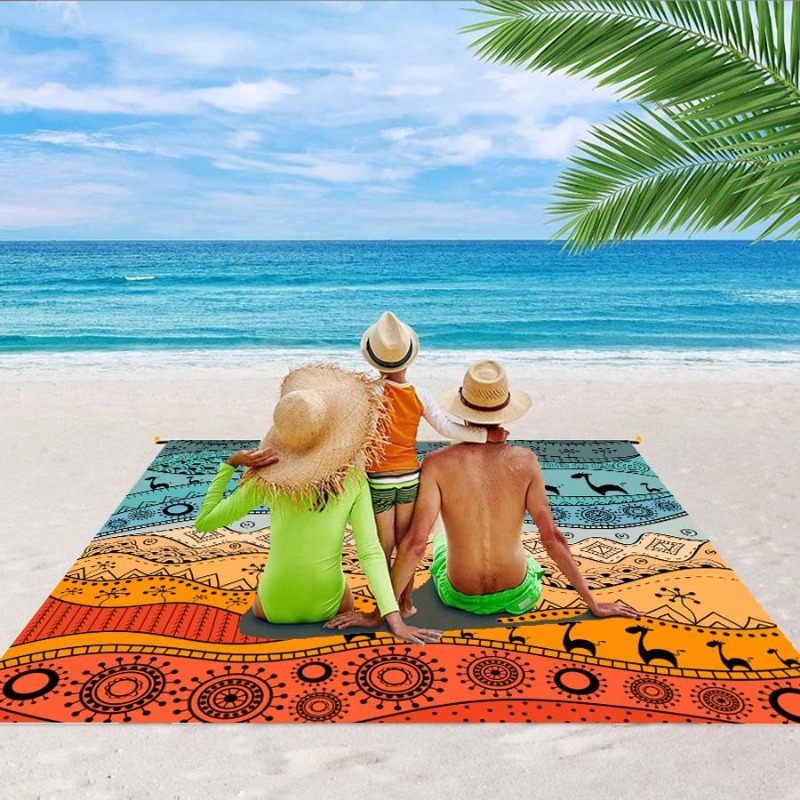 Large Beach Blanket Waterproof - Kids Outdoor Mat Waterproof ulasan dan harga