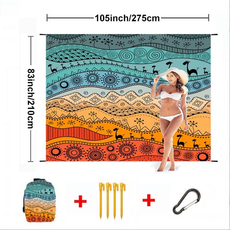 Large Beach Blanket Waterproof - Kids Outdoor Mat Waterproof ulasan dan harga