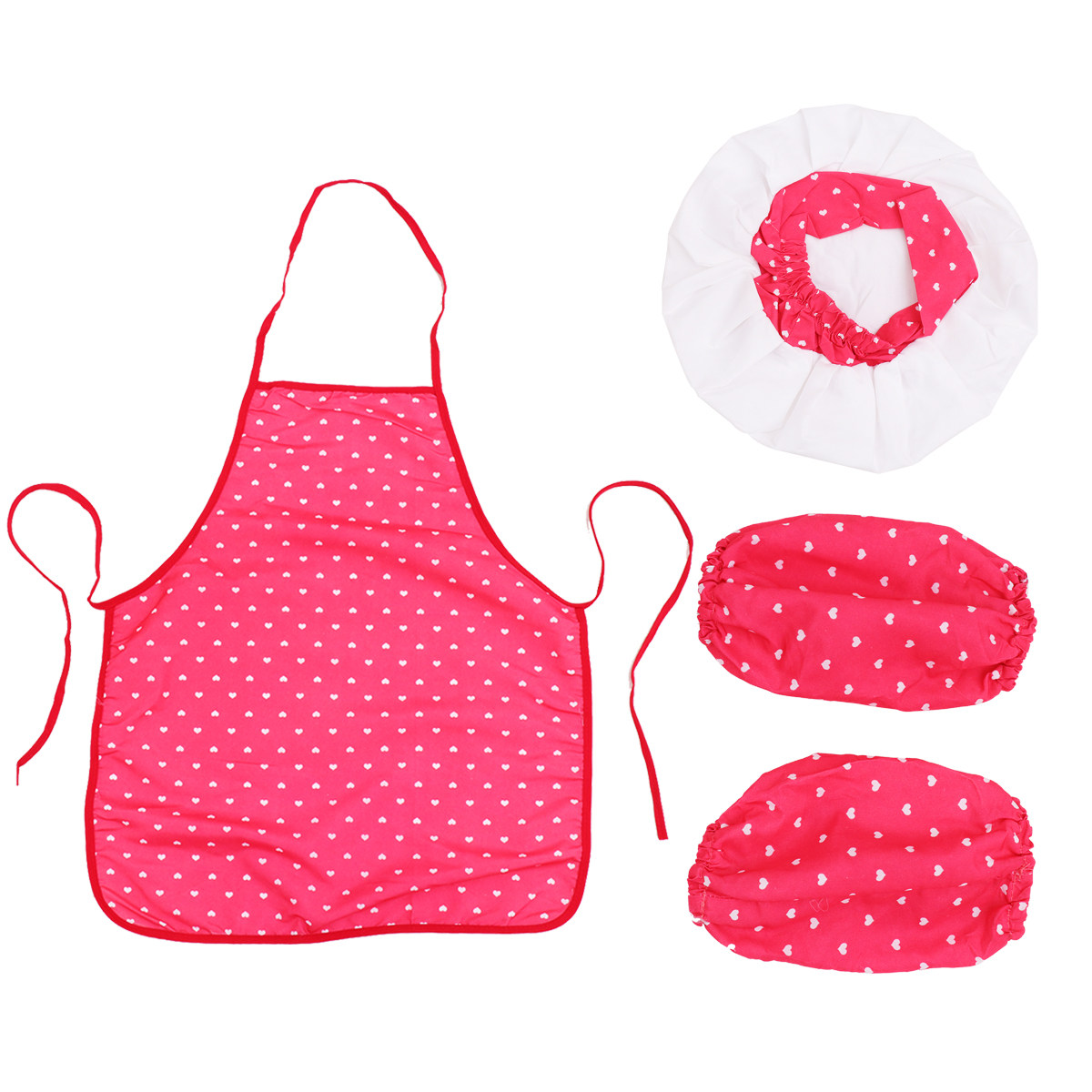 3Pcs Kids Chef Outfit Cotton M - Kids Outdoor Bbq ulasan dan harga