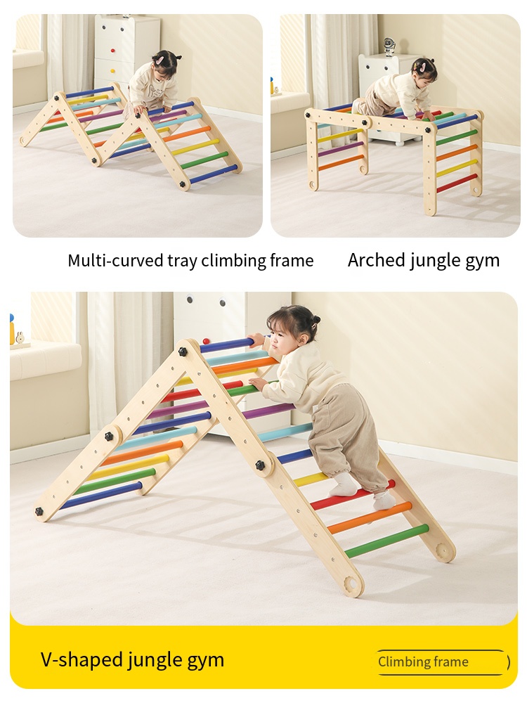 Jungle Gym Kids Outdoor Triang - Kids Outdoor Wooden Climbing Frame ulasan dan harga