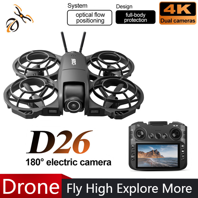 D26 Drone 4K Aerial HD 180° Ca - Kids Outdoor Toy Storage ulasan dan harga