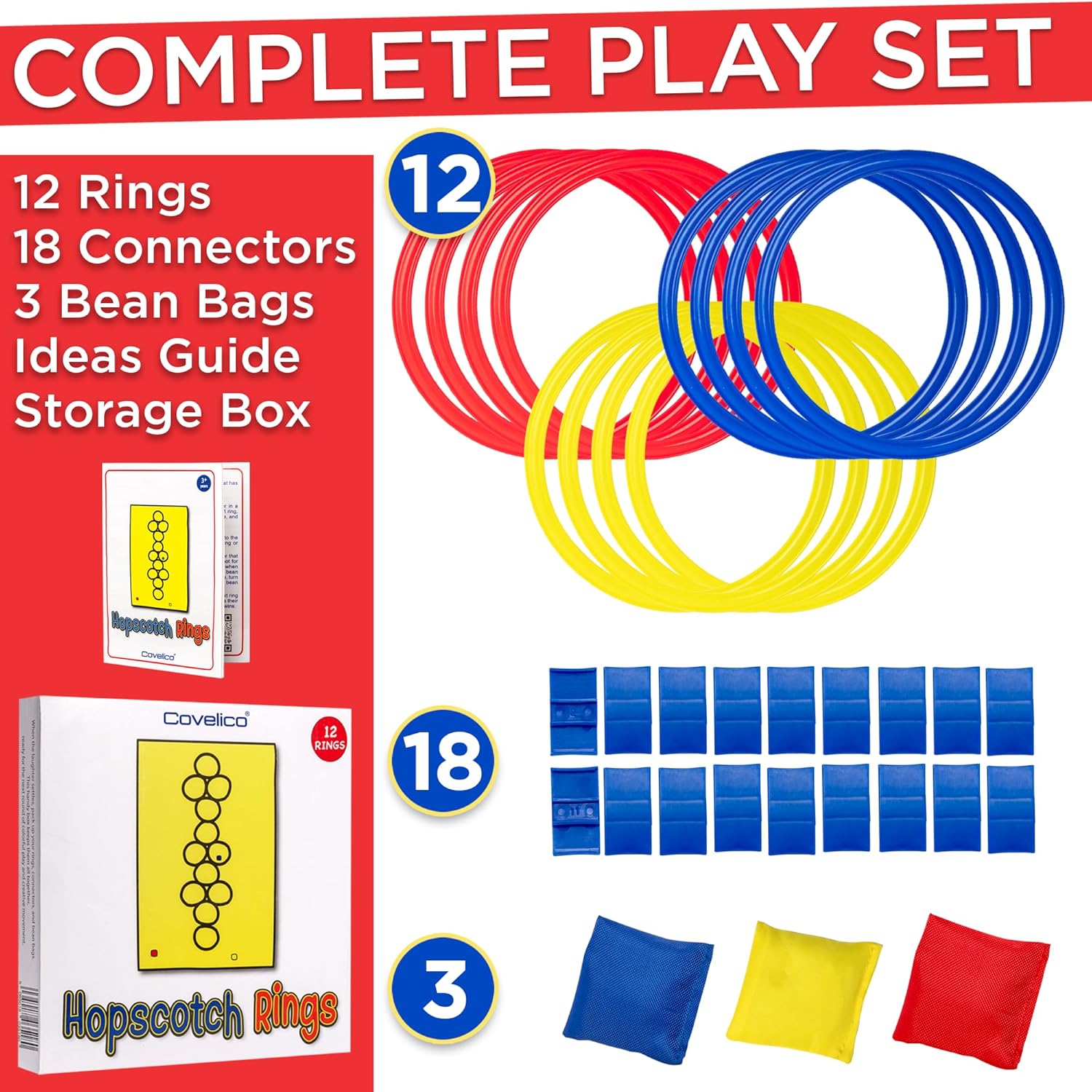 Hopscotch Rings, 12 x 11 Inch  - Kids Outdoor Bean Bag ulasan dan harga