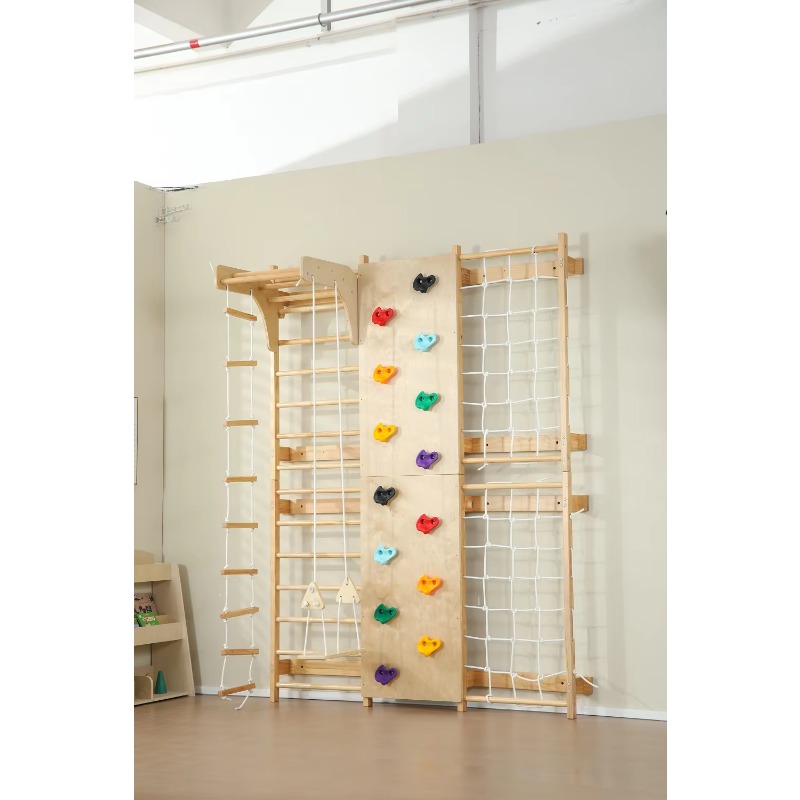 Indoor Monkey Bars Kids Wooden - Kids Outdoor Wooden Climbing Frame ulasan dan harga