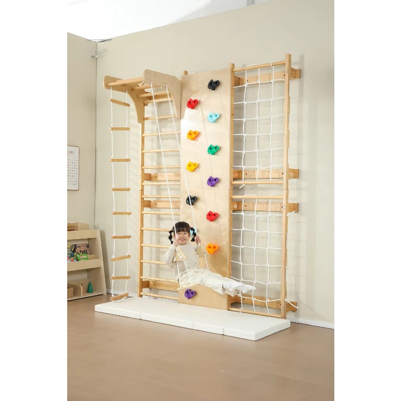 Indoor Monkey Bars Kids Wooden - Kids Outdoor Wooden Climbing Frame ulasan dan harga