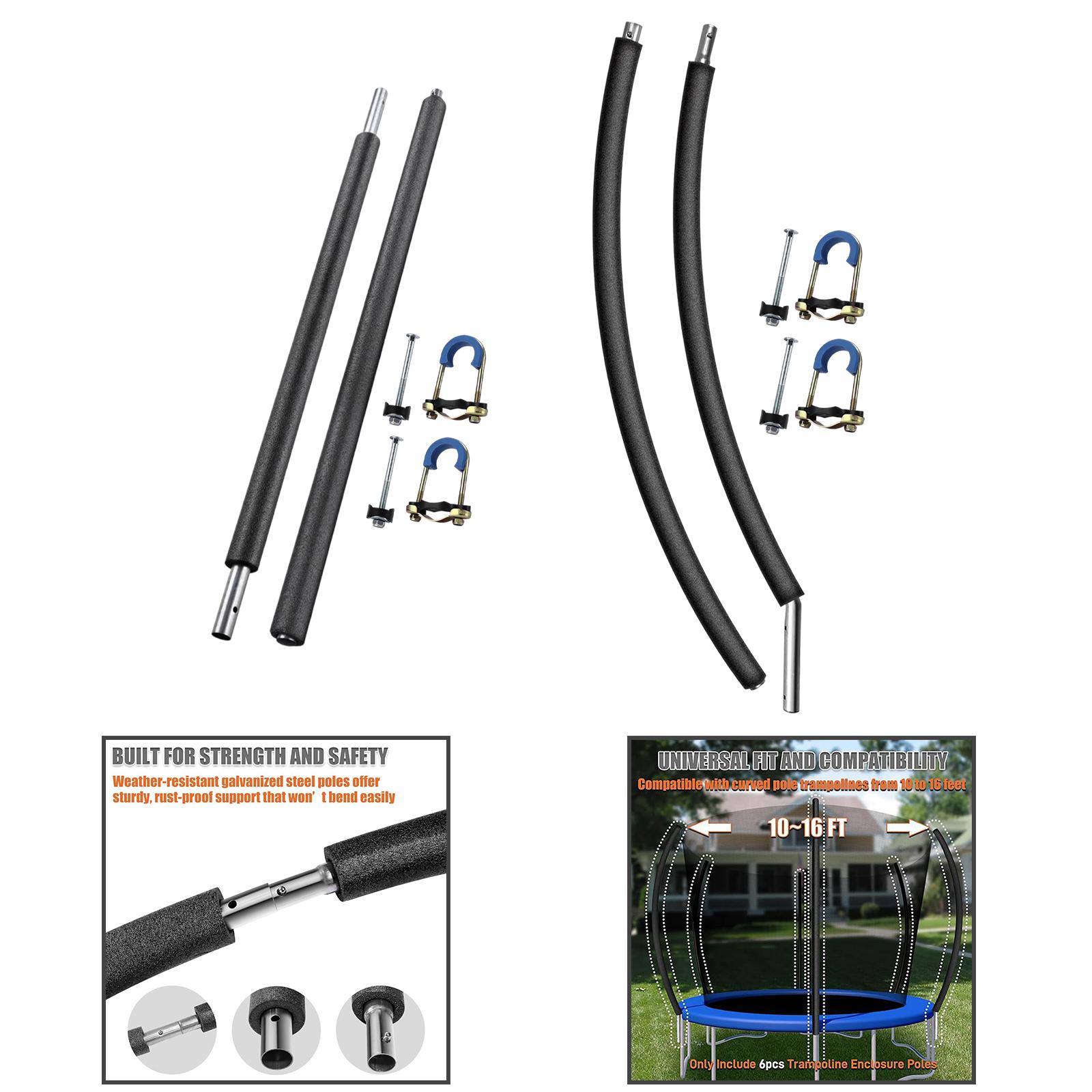Two Section Trampoline Poles w - Kids Outdoor Yard ulasan dan harga