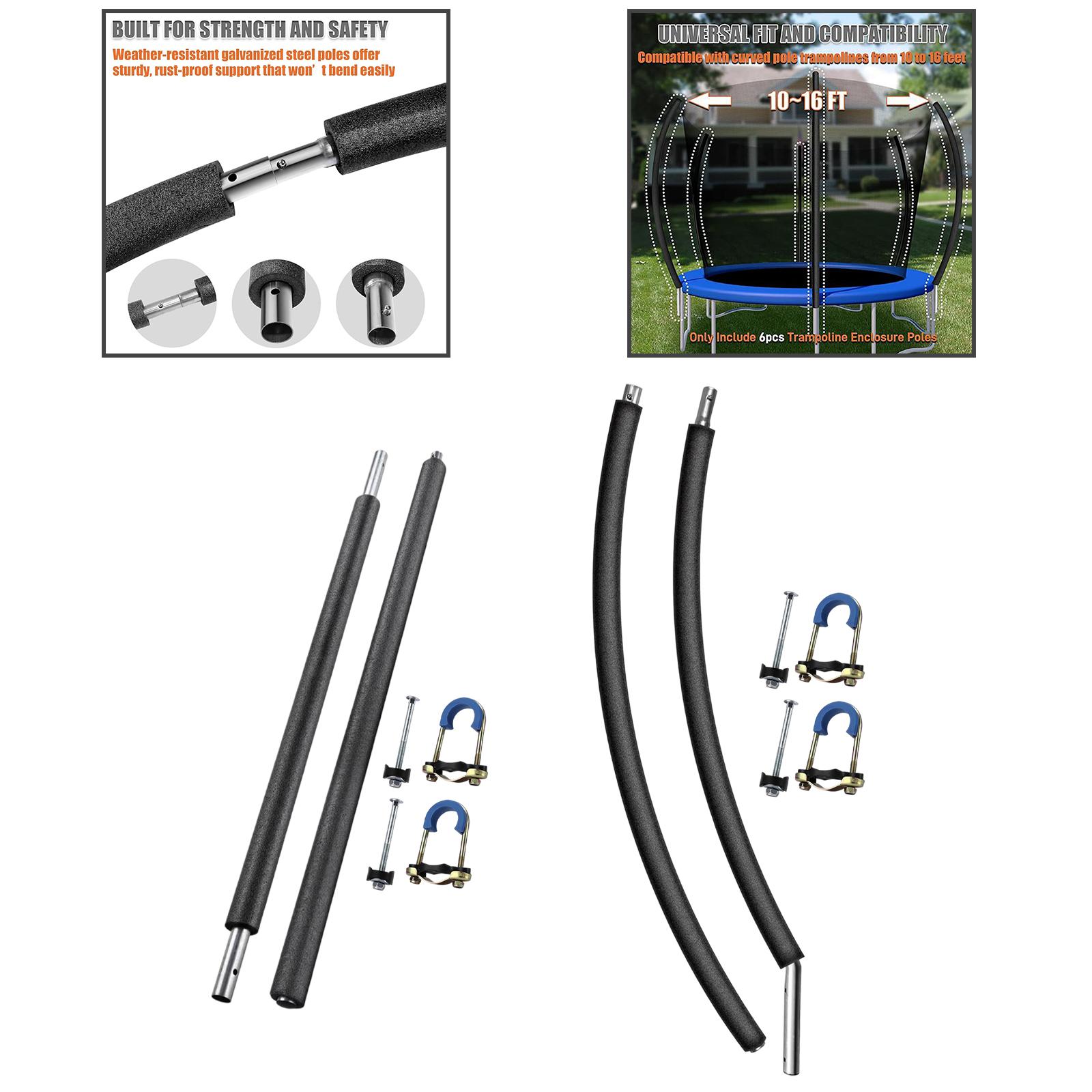 Two Section Trampoline Poles w - Kids Outdoor Yard ulasan dan harga
