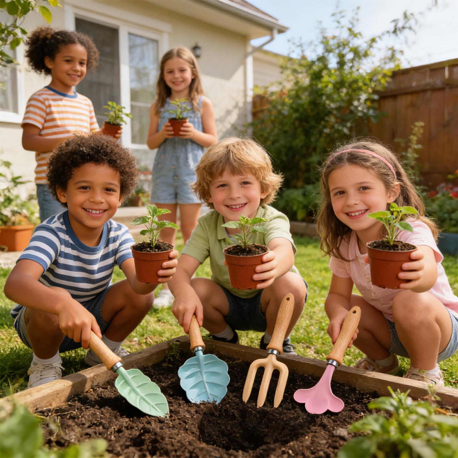 Kids Gardening Set 4 Piece Lea - Kids Outdoor Yard ulasan dan harga