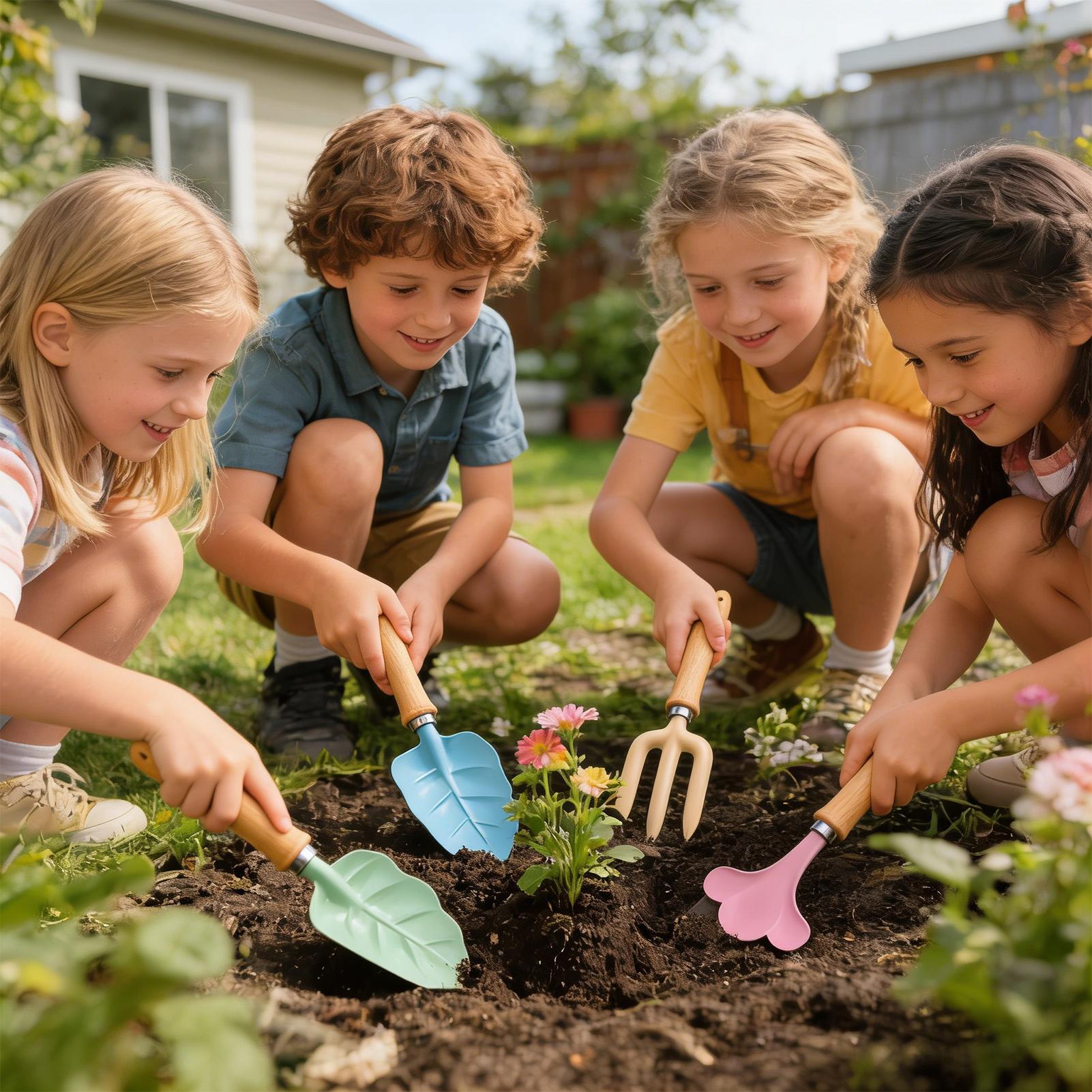 Kids Gardening Set 4 Piece Lea - Kids Outdoor Yard ulasan dan harga