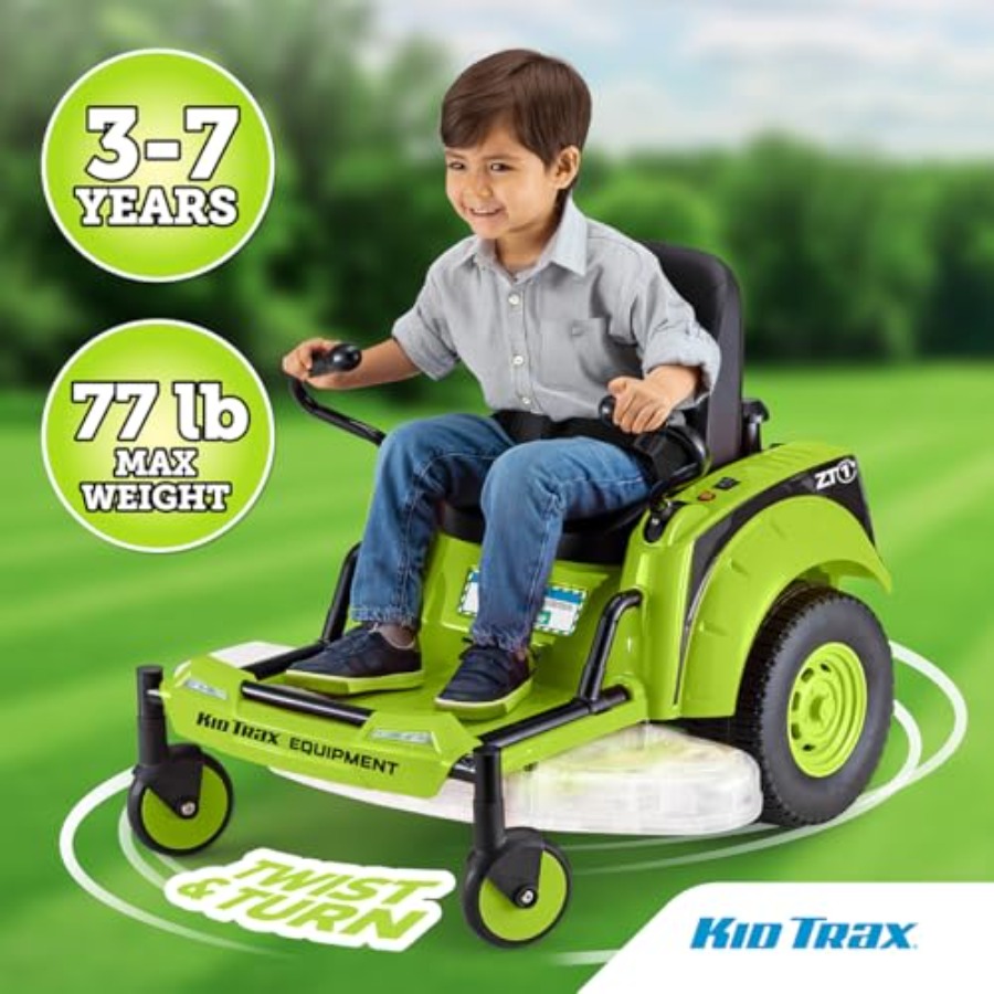 Kid Trax 12V Zero Turn Lawn Mo - Kids Outdoor Lawn Mower ulasan dan harga