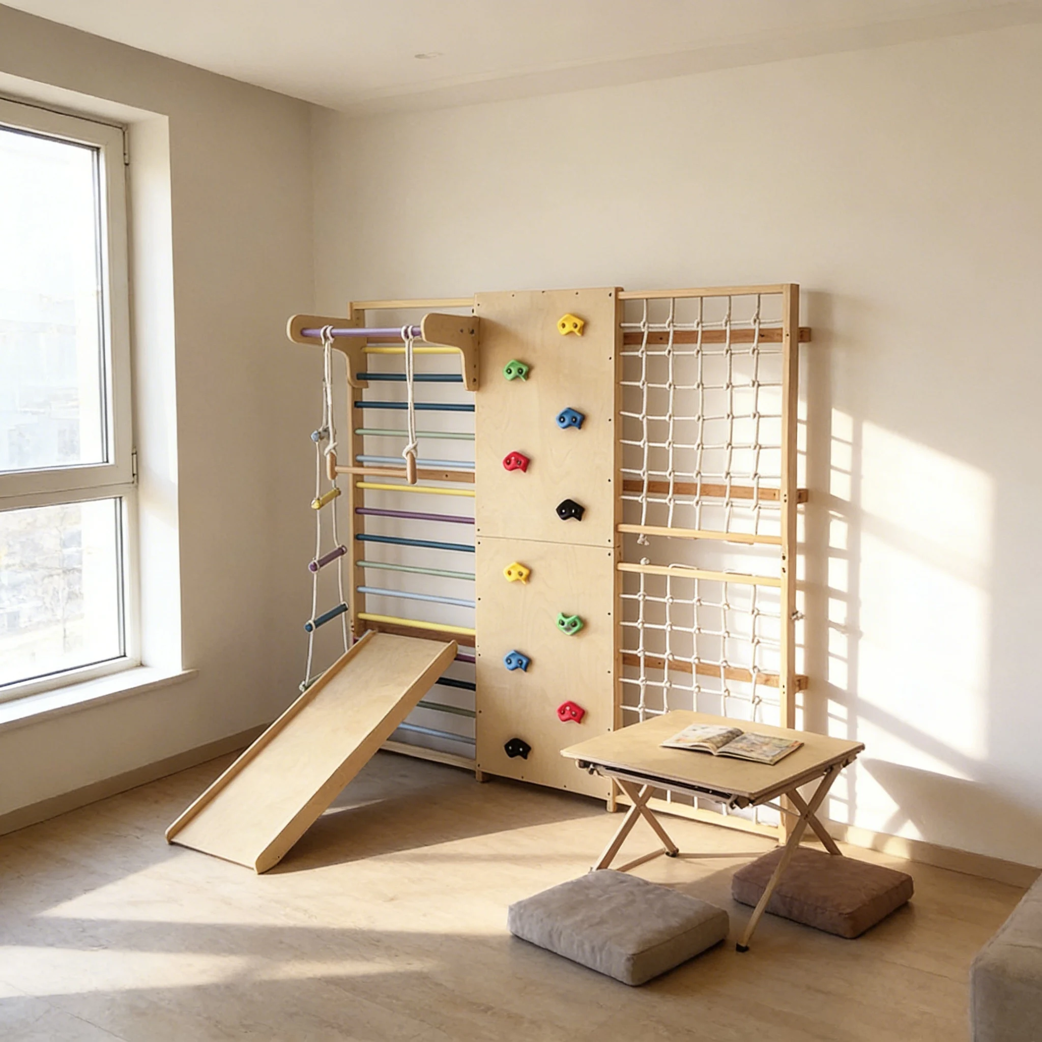 2026 Professional Grade Climbi - Kids Outdoor Wooden Climbing Frame ulasan dan harga
