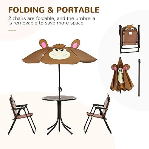 Kids Table and Chair Set Picni - Kids Outdoor Table And Chairs With Umbrella ulasan dan harga