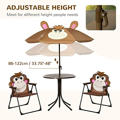 Kids Table and Chair Set Picni - Kids Outdoor Table And Chairs With Umbrella ulasan dan harga