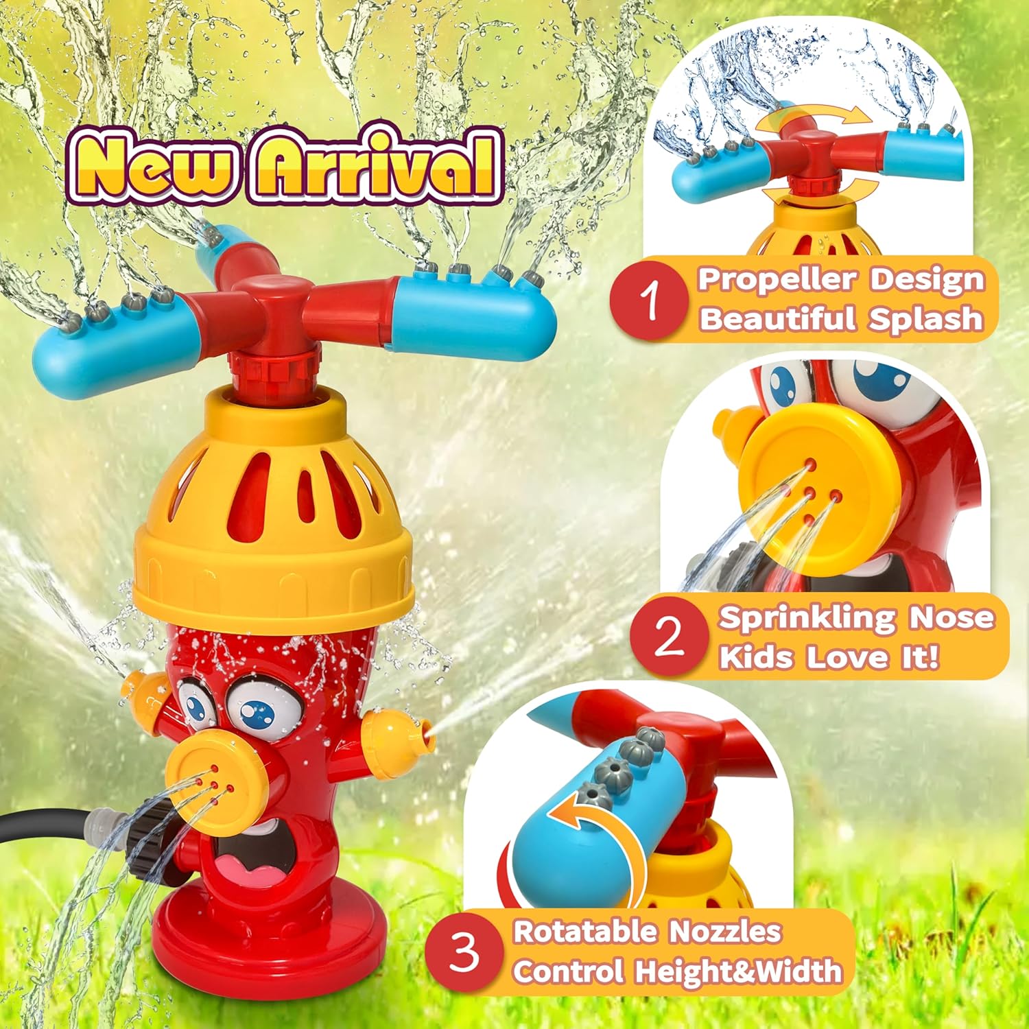 Hydrant Sprinkle Water Spray T - Kids Outdoor Yard ulasan dan harga