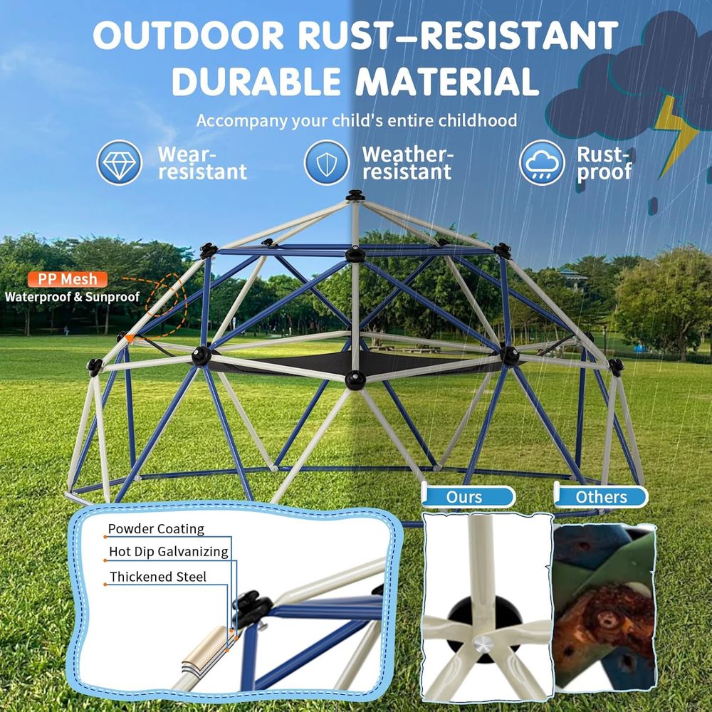 ClimDome,10T Dome Climber with - Kids Outdoor Jungle Gym Dome ulasan dan harga