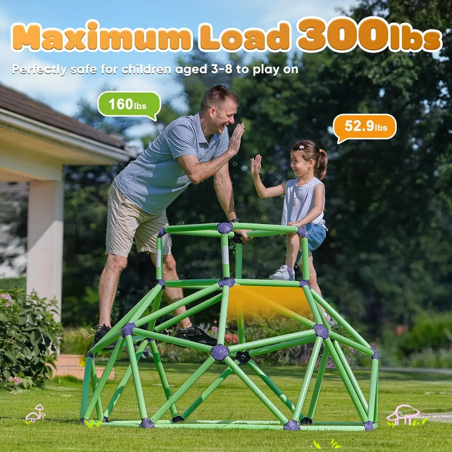 Zupapa Monkey Bars Climbing Do - Kids Outdoor Jungle Gym Dome ulasan dan harga