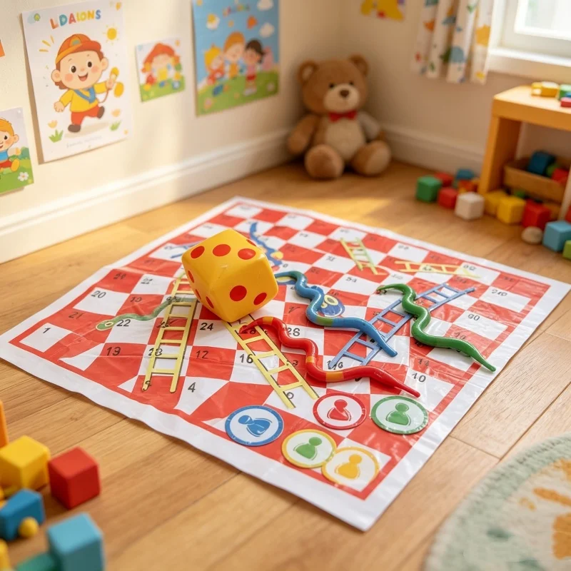 Waterproof Snake Ladder Game M - Kids Outdoor Mat Waterproof ulasan dan harga