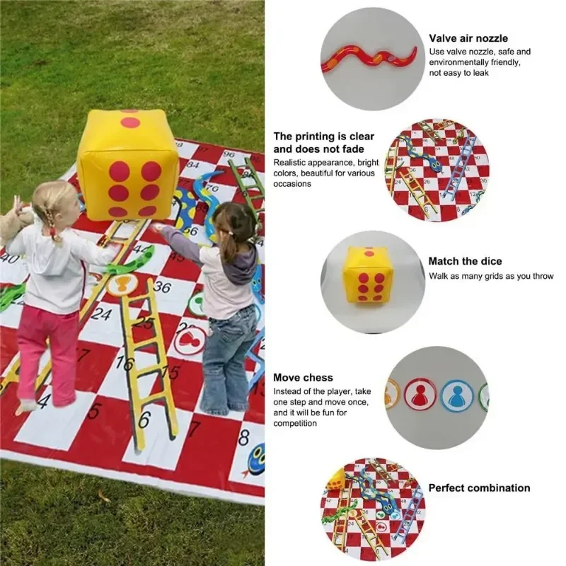 Waterproof Snake Ladder Game M - Kids Outdoor Mat Waterproof ulasan dan harga