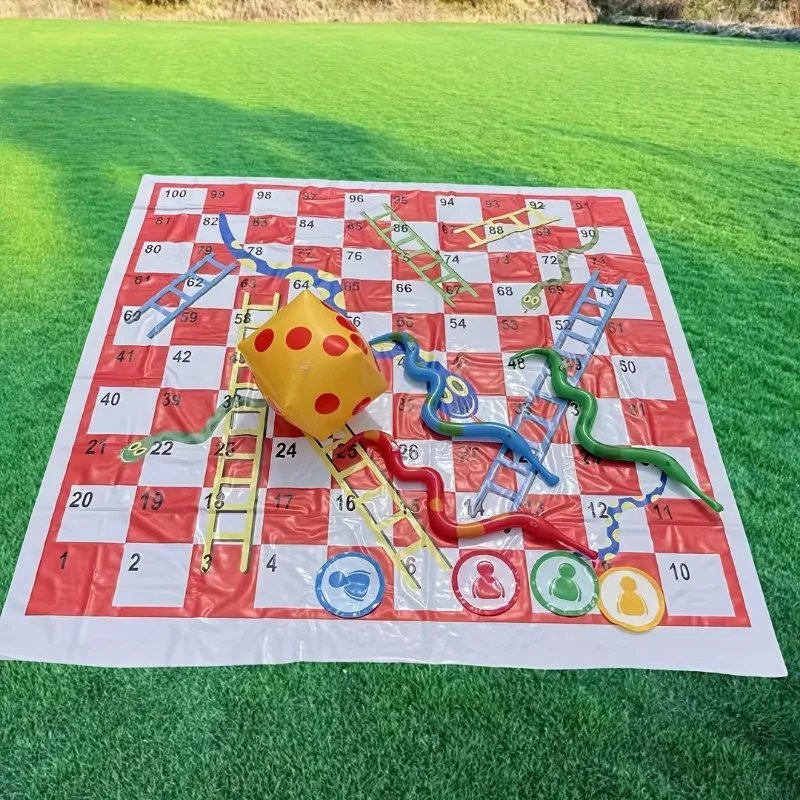 Waterproof Snake Ladder Game M - Kids Outdoor Mat Waterproof ulasan dan harga