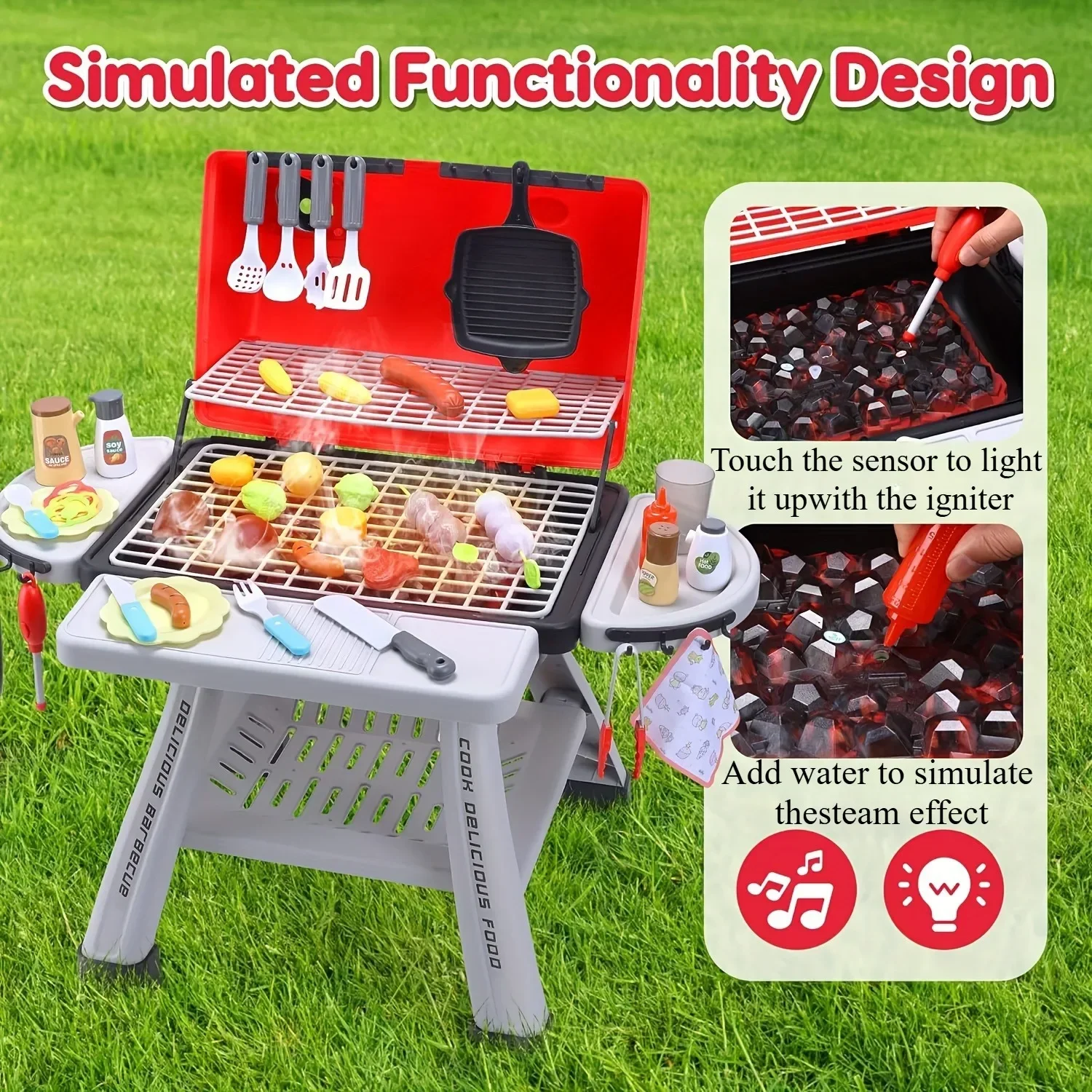 Barbecue Grill Toy Set Kids BB - Kids Outdoor Bbq ulasan dan harga