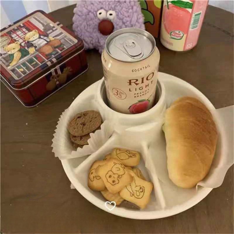 21cm Breakfast Divided Plate P - Kids Outdoor Bbq ulasan dan harga