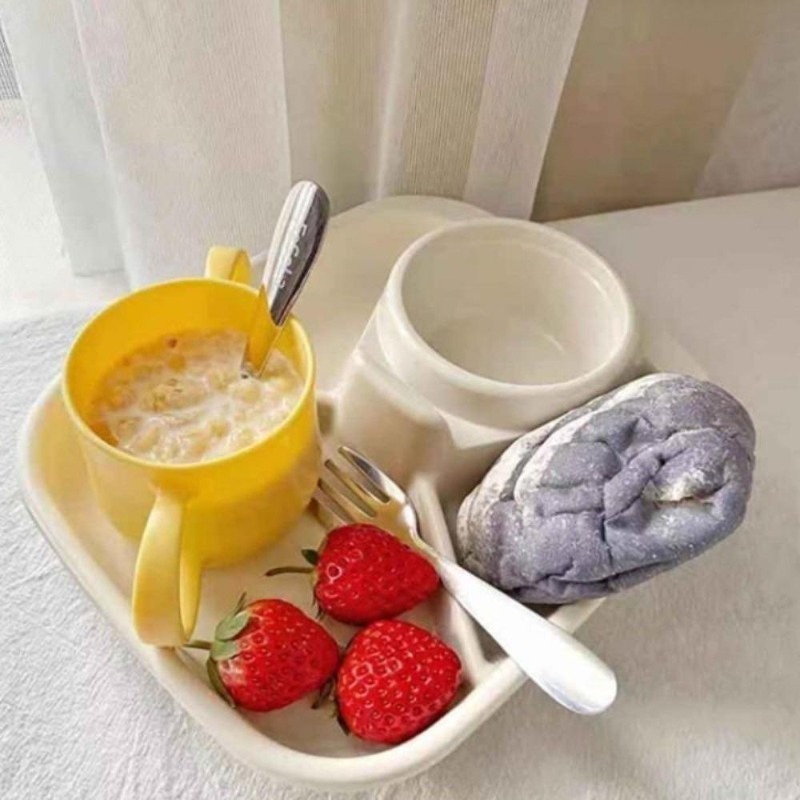 21cm Breakfast Divided Plate P - Kids Outdoor Bbq ulasan dan harga