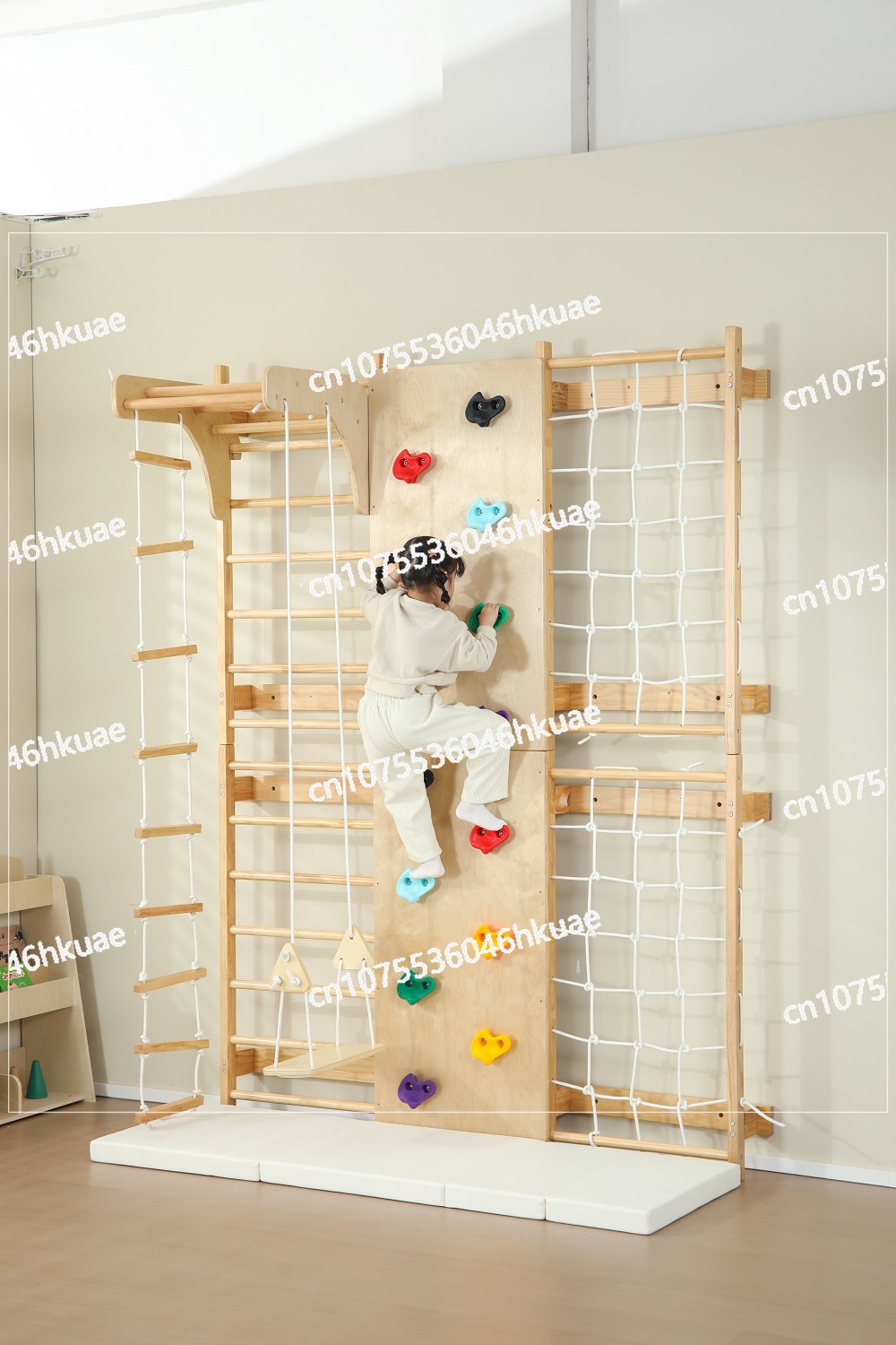 In-Stock Kids Climbing Frame – - Kids Outdoor Wooden Climbing Frame ulasan dan harga