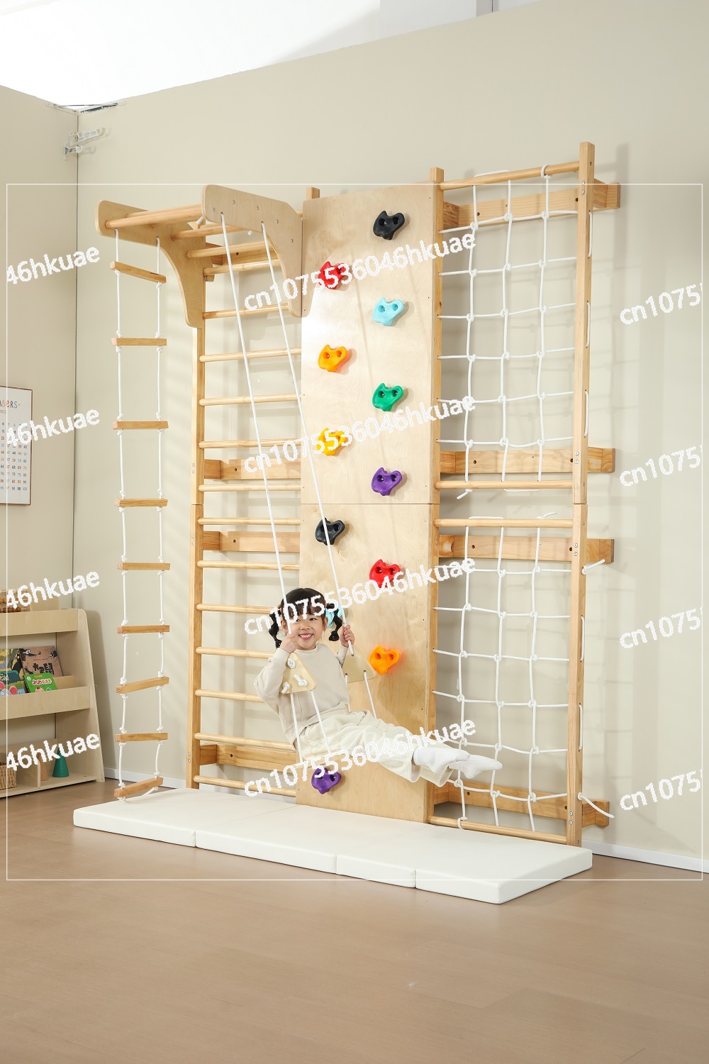 In-Stock Kids Climbing Frame – - Kids Outdoor Wooden Climbing Frame ulasan dan harga