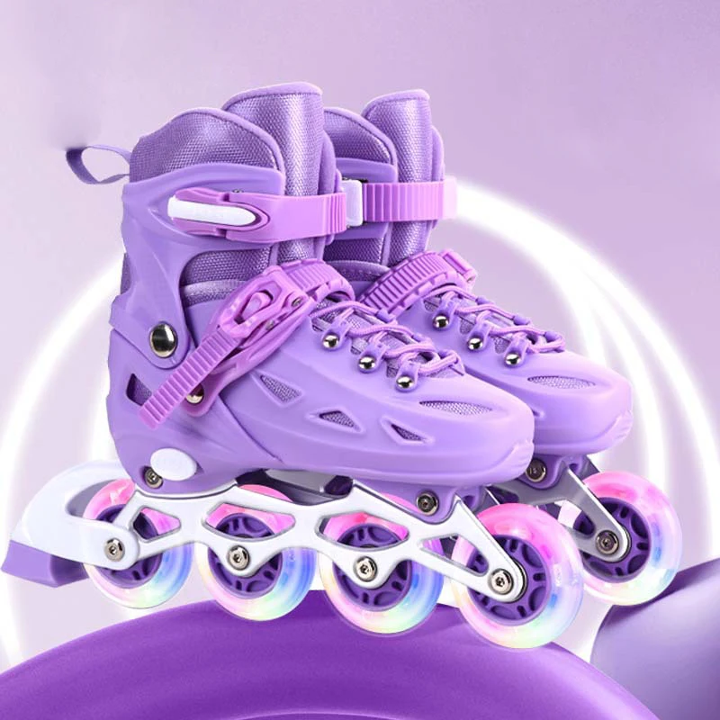 Kids Inline Roller Skate Shoes - Kids Outdoor Quad ulasan dan harga